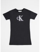 Calvin Klein Rochie scurta cu imprimeu logo - Negru/Roz/Violet pruna