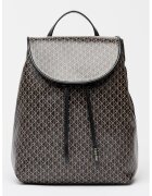 Calvin Klein Rucsac de piele ecologica cu model monograma - Negru/Maro taupe deschis