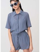 Calvin Klein Salopeta cu nasturi - Albastru prafuit