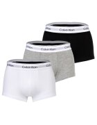Calvin Klein Set de boxeri cu banda logo in talie - 3 perechi - Alb/Negru/Gri