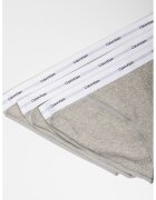Calvin Klein Set de chiloti din amestec de bumbac cu logo in talie - 3 perechi - Gri melange