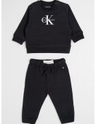 Calvin Klein Set de pantaloni de trening si bluza de trening din amestec de bumbac organic - Negru