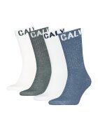 Calvin Klein Set de sosete lungi - 4 perechi - Albastru inchis/Alb murdar/Gri inchis