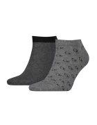 Calvin Klein Set de sosete unisex pana la glezna - 2 perechi - Gri