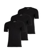 Calvin Klein Set de tricouri de casa din amestec de bumbac - 3 piese - Negru