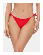 Calvin Klein Slip de bikini dama - rosu - 78% poliamida reciclata - 22% elastan