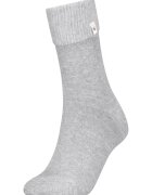 Calvin Klein Sosete lungi cu model uni - Gri deschis melange