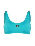 Calvin Klein Sutien de bikini - albastru - 85% poliester reciclat - 15% elastan