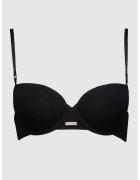 Calvin Klein Sutien din amestec de modal cu sustinere metalica si logo - Negru