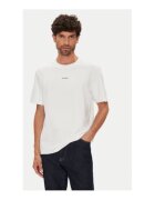 Calvin Klein Tricou barbati - alb - 95% bumbac - 5% elastan -