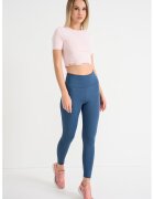 Calvin Klein Tricou crop cu logo - pentru fitness - Roz/Roz pal