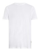 Calvin Klein Tricou cu decolteu la baza gatului - Alb optic