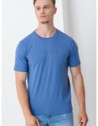Calvin Klein Tricou cu decolteu la baza gatului pentru antrenament - Albastru lavanda