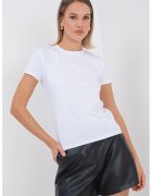 Calvin Klein Tricou de bumbac cu decolteu la baza gatului - Alb