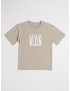 Calvin Klein Tricou de bumbac cu imprimeu logo - Verde pal