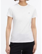 Calvin Klein Tricou de bumbac cu logo discret - Alb optic