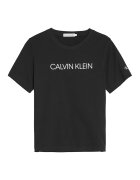 Calvin Klein Tricou din amestec de bumbac organic cu imprimeu logo - Alb/Negru