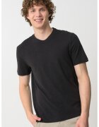 Calvin Klein Tricou din amestec de bumbac organic si in - Negru