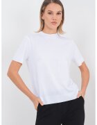 Calvin Klein Tricou din amestec de lyocell cu decolteu la baza gatului - Alb