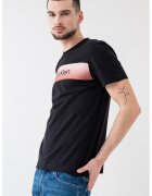 Calvin Klein Tricou din bumbac cu decolteu la baza gatului - Negru