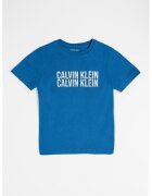 Calvin Klein Tricou din bumbac cu imprimeu logo - Verde/Albastru inchis