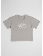 Calvin Klein Tricou la baza gatului si logo - Maro taupe