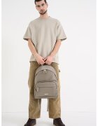 Calvin Klein Tricou lejer din amestec de modal - Bej inchis