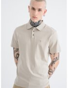Calvin Klein Tricou polo din bumbac cu monograma brodata discreta