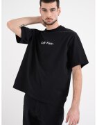 Calvin Klein Tricou relaxed fit cu imprimeu logo pe piept - Negru
