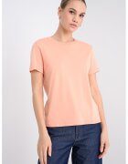 Calvin Klein Tricou uni cu croiala regular-fit - Roz somon