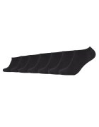 Camano Set de sosete pana la glezna unisex - 7 perechi - Negru