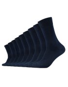 Camano Set de sosete unisex cu model uni - 9 perechi - Bleumarin