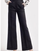CAMISSI Pantaloni drepti cu talie inalta - Negru
