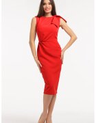 CAMISSI Rochie creion fara maneci - Rosu vermillion