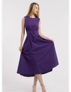 CAMISSI Rochie cu decolteu la baza gatului si buzunare laterale - Violet