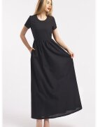 CAMISSI Rochie maxi din in - Negru