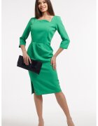 CAMISSI Rochie midi cu slit lateral - Verde