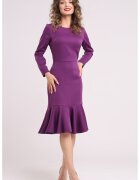 CAMISSI Rochie midi cu terminatie cu volane - Violet