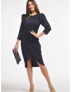 CAMISSI Rochie mini cu maneci bufante - Negru