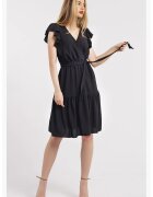 CAMISSI Rochie scurta cu decolteu in V - Negru