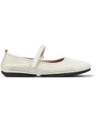 Camper Balerini din material textil cu insertii de piele Right Nina - Alb