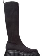 Camper Cizme lungi de material textil Pix - Negru