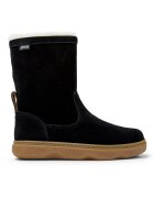 Camper Cizme medii de piele intoarsa Kiddon 8461 - Alb fildes/Negru