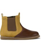 Camper Ghete Chelsea din piele nabuc si piele Savina 8551 - Maro