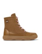 Camper Ghete de piele cu garnituri din material textil - Maro scortisoara