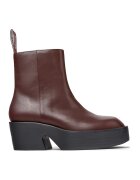 Camper Ghete de piele cu toc masiv Billie - Maro cognac