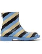 Camper Ghete din piele cu model in dungi 1978 - Negru/Bej/Albastru