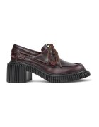 Camper Mocasini din piele cu sireturi - Maro cognac