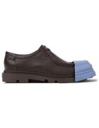 Camper Mocasini din piele Junction - Maro inchis/Albastru
