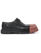 Camper Mocasini din piele Junction - Negru/Rosu stins